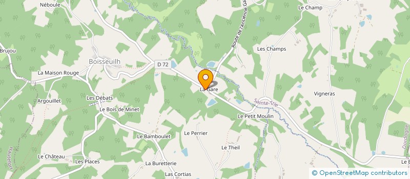 localisation de l'entreprise BOIS 24  HAUTEFORT