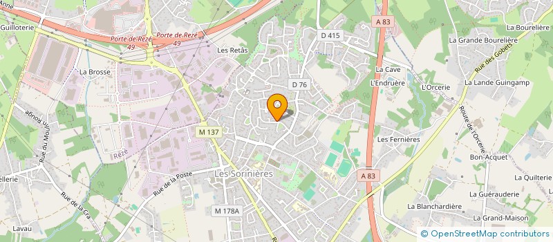 localisation de l'entreprise BOIS 2E à LES SORINIERES