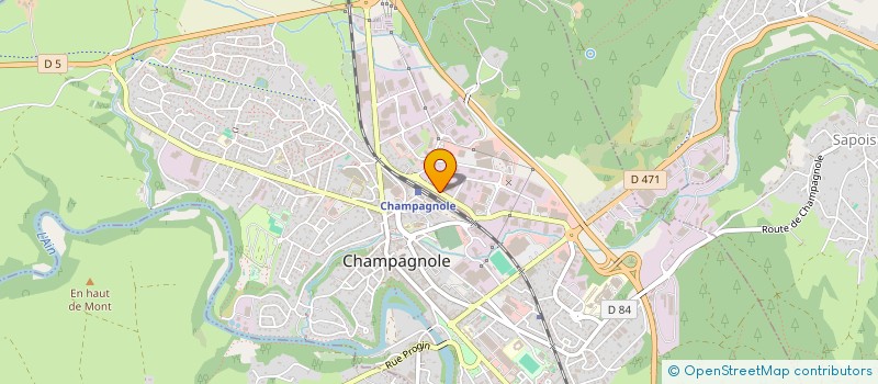 localisation de l'entreprise BOIS 39 à CHAMPAGNOLE