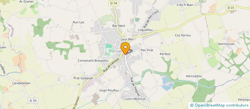 localisation de l'entreprise BOIS à PENVENAN
