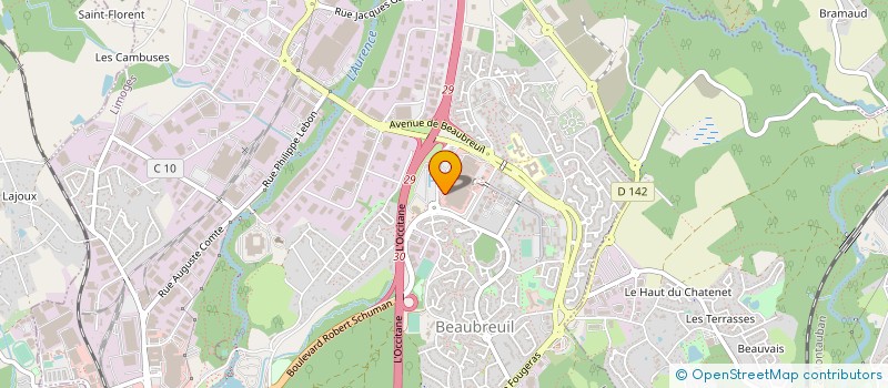 localisation de l'entreprise BOIS 87 SASU à LIMOGES