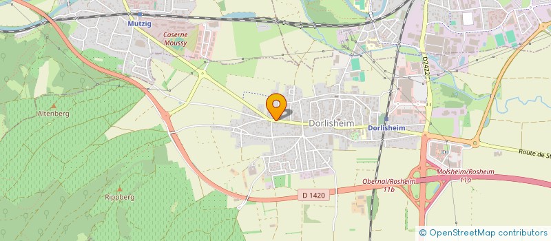 localisation de l'entreprise BOIS  DORLISHEIM