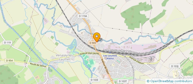 localisation de l'entreprise BOIS-ABATTAGE à VENAREY-LES-LAUMES