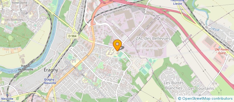 localisation de l'entreprise BOIS ALUMINIUM PLASTIQUE ILE DE FRANCE  ERAGNY