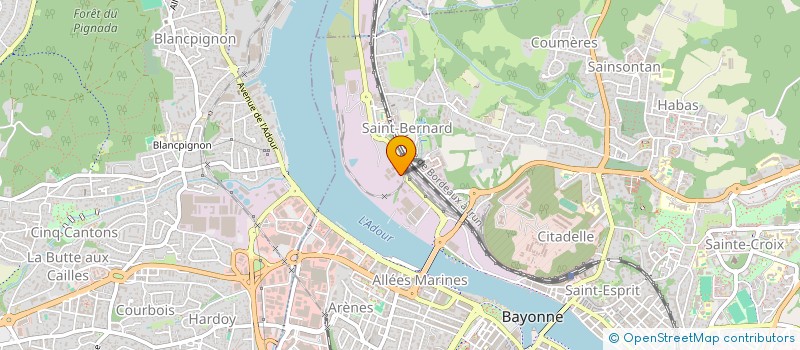 localisation de l'entreprise BOIS AQUITAINE à BAYONNE