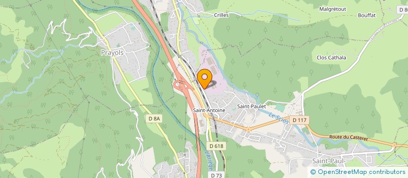 localisation de l'entreprise BOIS ARIEGEOIS à SAINT-PAUL-DE-JARRAT