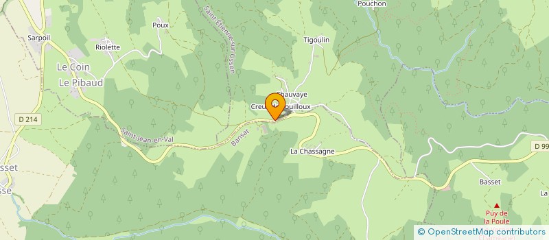 localisation de l'entreprise BOIS BAROUX SOLAIRE  SAINT-ETIENNE-SUR-USSON