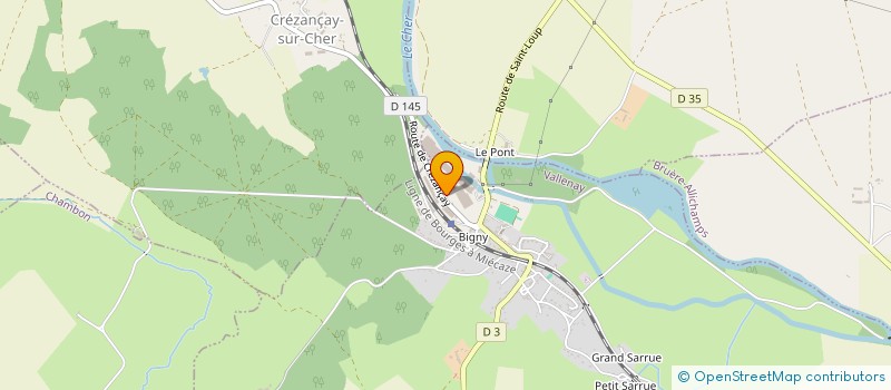 localisation de l'entreprise BOIS BERRY SERVICES à VALLENAY