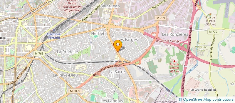 localisation de l'entreprise BOIS BLEU AMENAGEMENTS à CLERMONT-FERRAND