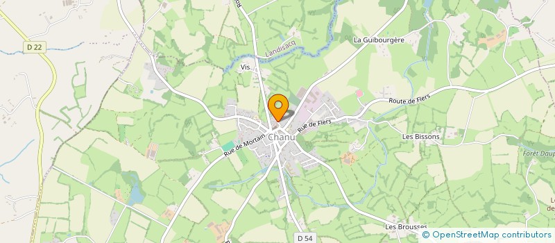 localisation de l'entreprise BOIS BOCAGE ENERGIE  CHANU