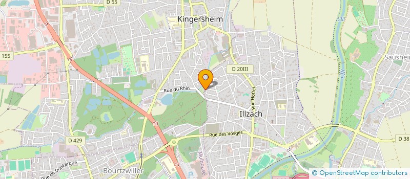 localisation de l'entreprise BOIS BOURGEOIS  ILLZACH