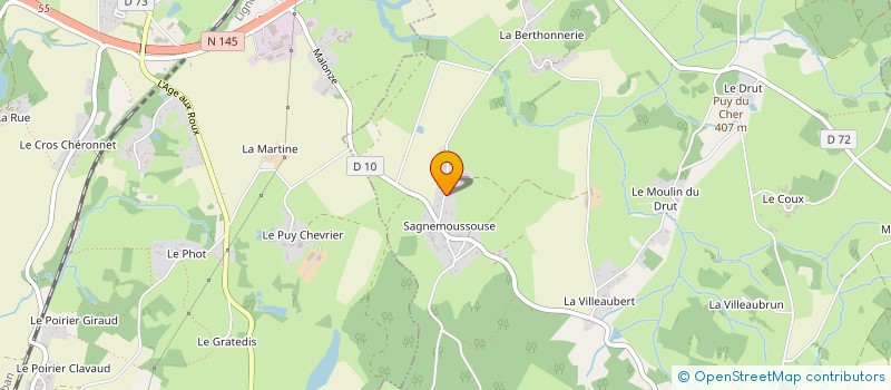 localisation de l'entreprise BOIS BRIANT  SAINT-PRIEST-LA-FEUILLE