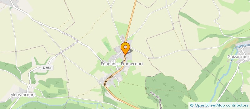 localisation de l'entreprise BOIS BUCHE ENERGIE  EQUENNES-ERAMECOURT