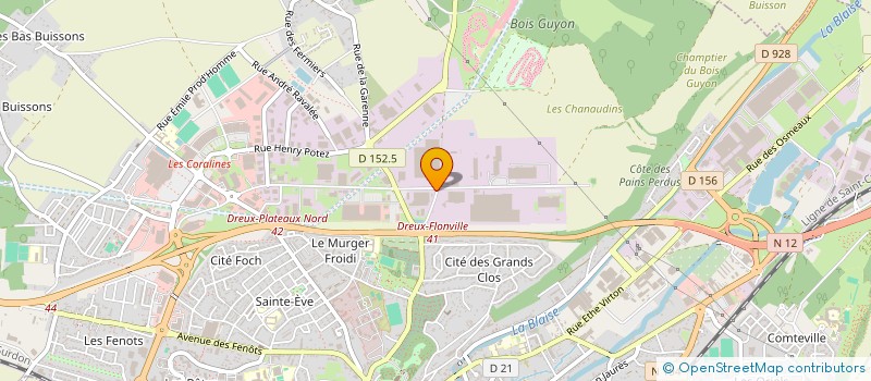 localisation de l'entreprise BOIS BUCHE ET JARDIN à DREUX
