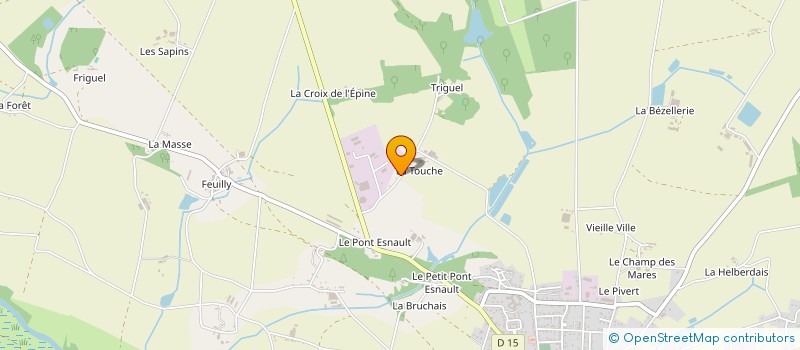 localisation de l'entreprise BOIS BUCHE NORD ATLANTIQUE  GUEMENE-PENFAO