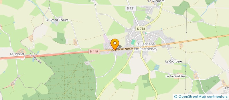 localisation de l'entreprise BOIS CAMBRE  LA FERRIERE-EN-PARTHENAY