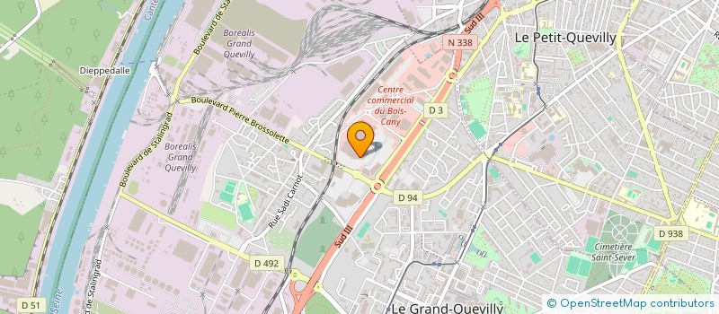 localisation de l'entreprise BOIS CANY DEPOT VENTE à LE GRAND-QUEVILLY