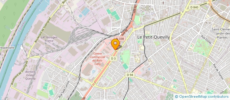 localisation de l'entreprise BOIS CANY TELECOM  LE GRAND-QUEVILLY