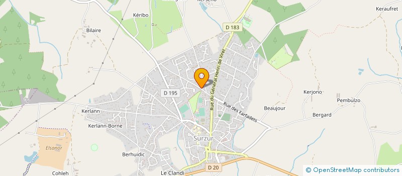 localisation de l'entreprise BOIS CARRE à SURZUR