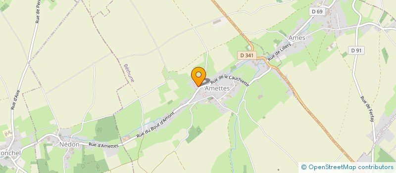 localisation de l'entreprise BOIS CAUCHIETTE  AMETTES