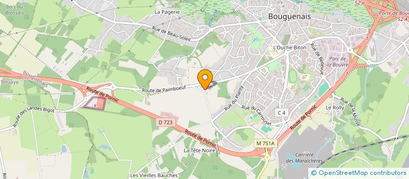 localisation de l'entreprise BOIS CEAN à BOUGUENAIS