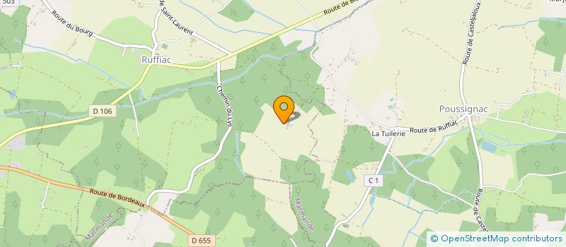 localisation de l'entreprise BOIS CHAUFF'SERVICES à CASTELJALOUX