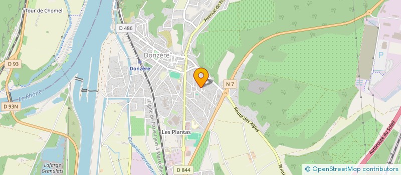localisation de l'entreprise BOIS CHAUFFAGE MODERNE à DONZERE