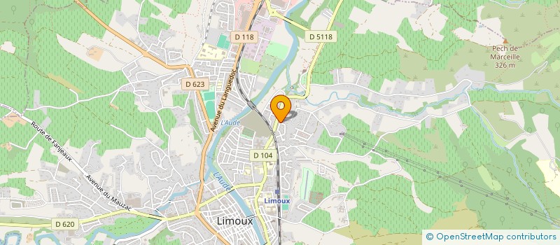 localisation de l'entreprise BOIS CHAUFFAGE SUD à LIMOUX
