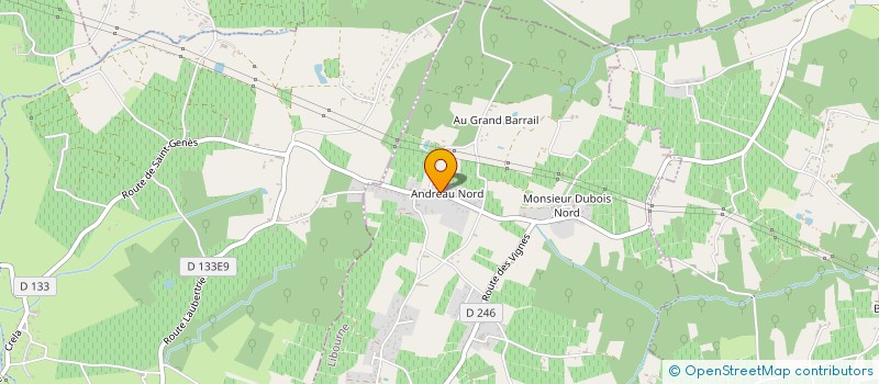 localisation de l'entreprise BOIS CONCEPT & REALISATION 33  SAINT-GENES-DE-FRONSAC