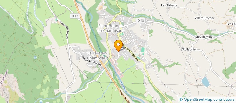 localisation de l'entreprise BOIS & CROCHET DU CHAMPSAUR  SAINT-BONNET-EN-CHAMPSAUR