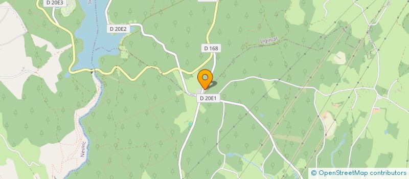 localisation de l'entreprise BOIS CUEILLIS  LIGINIAC