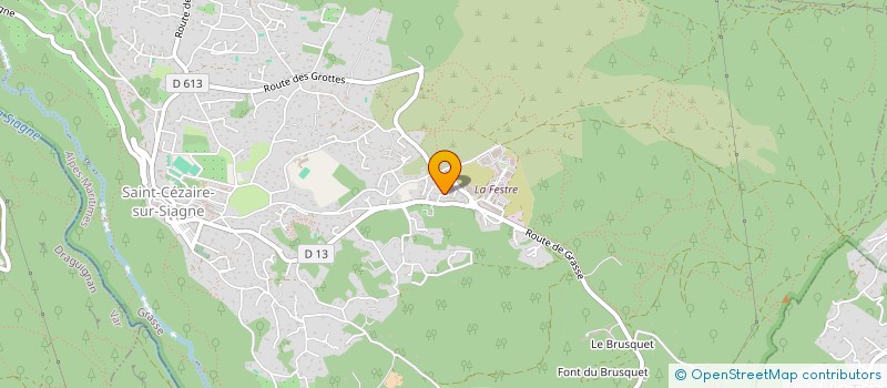 localisation de l'entreprise BOIS D'AMON à SAINT-CEZAIRE-SUR-SIAGNE