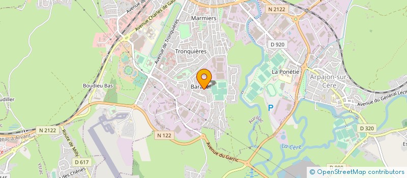 localisation de l'entreprise BOIS D AQUITAINE à AURILLAC