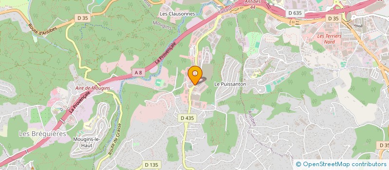localisation de l'entreprise BOIS D'CHAUFF' à VALLAURIS