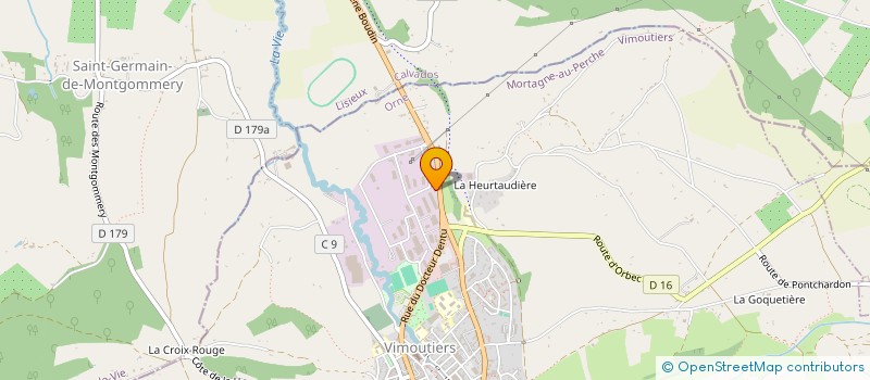 localisation de l'entreprise BOIS D'EBENE à VIMOUTIERS