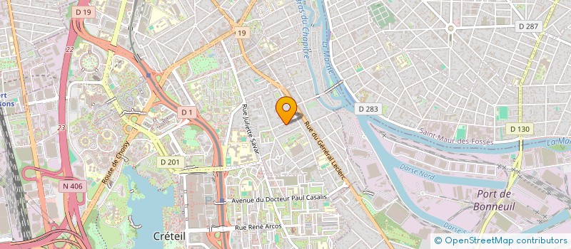 localisation de l'entreprise BOIS D'ERGUE - PATRIMOINE & RESTAURATION  CRETEIL