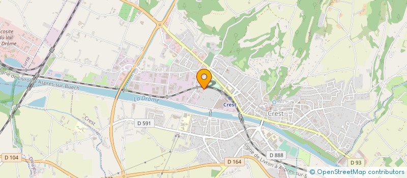 localisation de l'entreprise BOIS D'HARMONIE  CREST