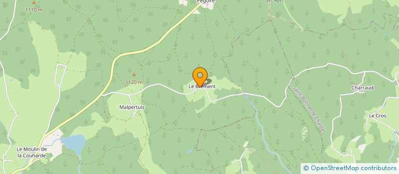 localisation de l'entreprise BOIS D'ICI  SAINT GERMAIN L'HERM