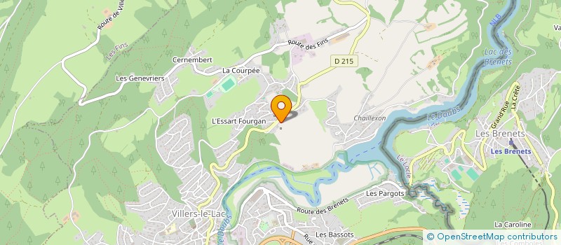 localisation de l'entreprise BOIS DE BAN  VILLERS-LE-LAC