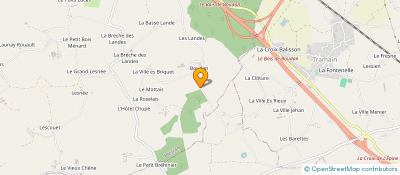 localisation de l'entreprise BOIS DE BOUDAN  PLESTAN