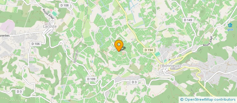 localisation de l'entreprise BOIS DE BOULEAU  BONNIEUX