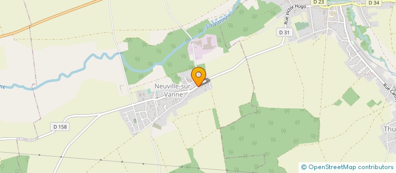 localisation de l'entreprise BOIS DE CHAUFFAGE à NEUVILLE-SUR-VANNE