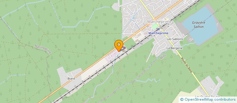 localisation de l'entreprise BOIS DE CHAUFFAGE AQUITAINS à MARCHEPRIME