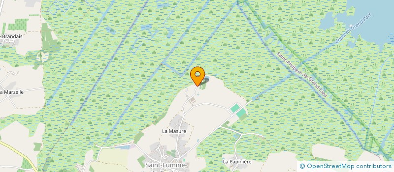 localisation de l'entreprise BOIS DE CHAUFFAGE RABREAU HUBINEAU ASSOCIES  SAINT-LUMINE-DE-COUTAIS