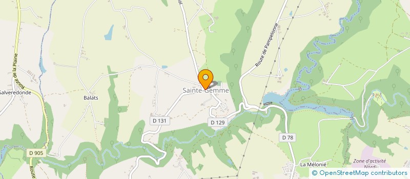 localisation de l'entreprise BOIS DE FER  SAINTE-GEMME