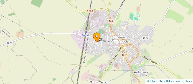 localisation de l'entreprise BOIS DE L'AISNE à BOHAIN EN VERMANDOIS