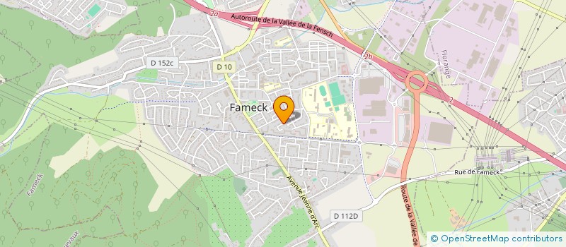 localisation de l'entreprise BOIS DE L'EST  FAMECK