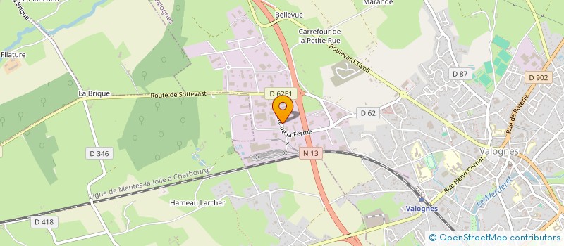 localisation de l'entreprise BOIS DE LA FERME  VALOGNES