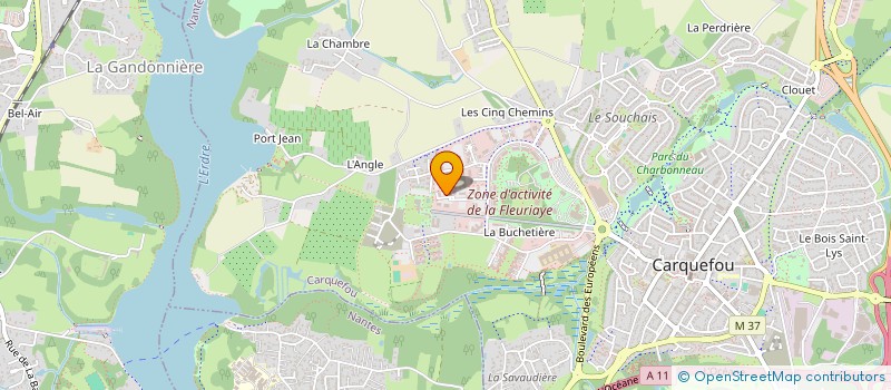 localisation de l'entreprise BOIS DE LA FLEURIAYE  CARQUEFOU