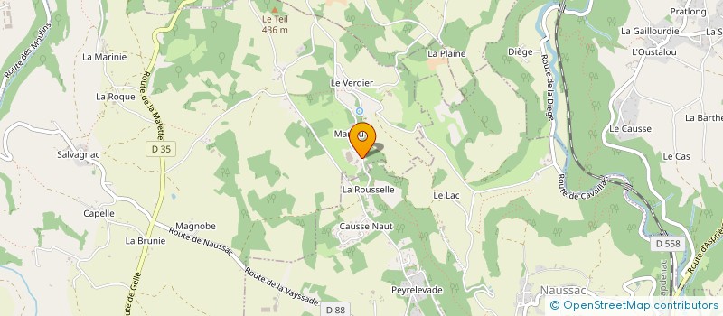 localisation de l'entreprise BOIS DE LA FOURMI  CAUSSE-ET-DIEGE